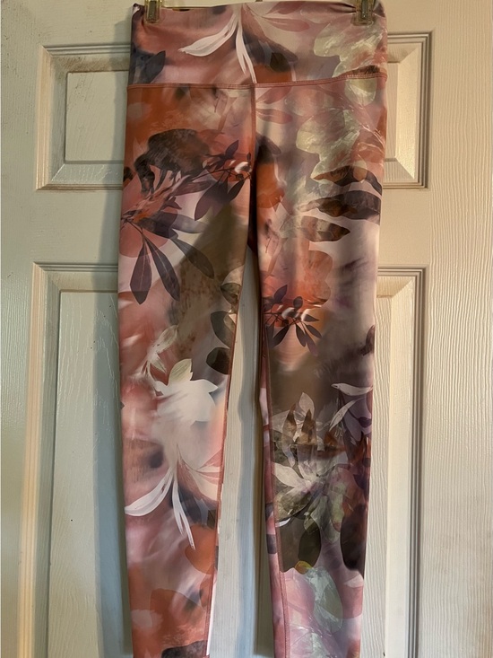 Old Navy Pants - Old Navy Pink Purple Floral High-Waist Leggings